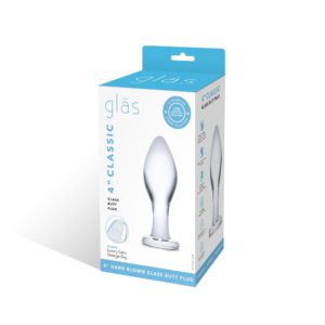 GLAS 4 inch classic Butt Plug Glass 156 4890808219270