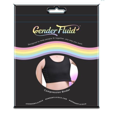 Gender Fluid Compression Binder Black Boxview