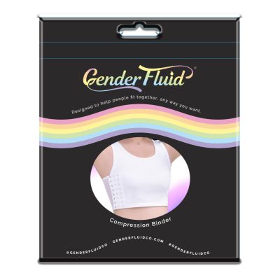Gender Fluid Compression Binder White Boxview