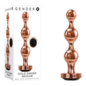 Gender X Gold Digger Beaded Gem Plug Medium Rose Gold GX BP 9130 2 844477019130 Multiview