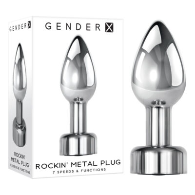 Gender X Rockin Metal Plug Vibrating Plug Silver GX RS 9086 2 844477019086 Multiview