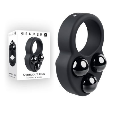 Gender X Workout Ring 170g Weighted Cock Ring Black GX CR 2598 2 844477022598 Multiview