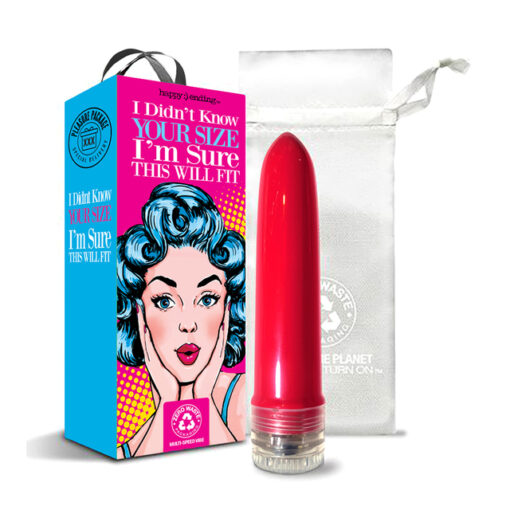 Global Novelties Happy Ending Didnt Know Your Size Im Sure it Will Fit Smoothie Vibrator Red 1000215 850010096490 Multiview