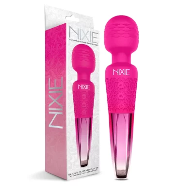 Global Novelties Nixie Rechargeable Ombre Wand Massager Ombre Pink 1000314 850010096919 Multiview