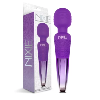 Global Novelties Nixie Rechargeable Ombre Wand Massager Ombre Purple 1000313 850010096902 Multiview