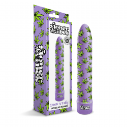 Global Novelties – Stoner Vibes “Pack A Fatty” Multi-Speed Vibrator (Purple Haze)