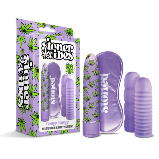 Global Novelties Stoner Vibes Stash Kit Bonga Bunga Vibrator Kit Purple 1000121 850010096759 Multiview