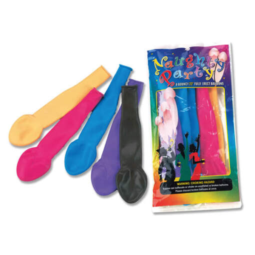 Golden Triangle Naughty Party Penis Balloons 8-Pack Multicoloured F2N-1914C-000 4892503054620