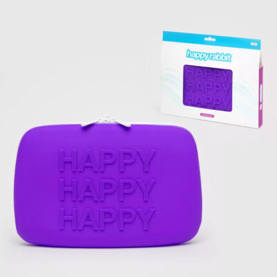 Happy Rabbit Happy Happy Happy Zip-Up Silicone Sex Toy Storage Case Large Purple HR73140 5060020006531 Multiview
