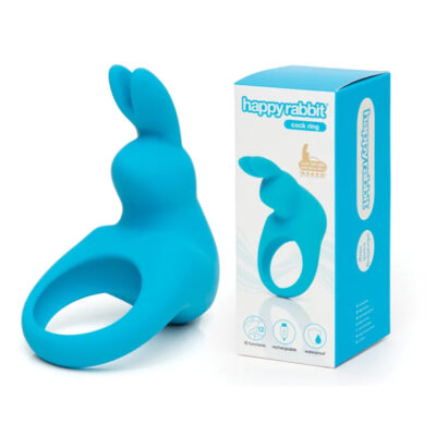 Happy Rabbit Rechargeable Vibrating Cock Ring Blue HR82129BU 5060779237354 Multiview