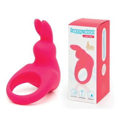 Happy Rabbit Rechargeable Vibrating Cock Ring Pink HR82129PK 5060779237330 Multiview