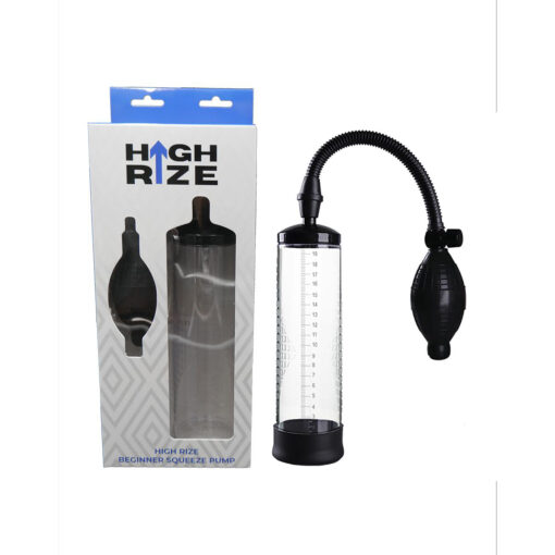 High Rize Beginner Squeeze Pump Penis Pump Clear HIR002 9354434000619 Multiview