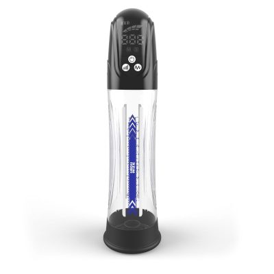 High Rize Rechargeable Auto Vac Penis Pump Clear and Black HIR016 9354434001494 Detail