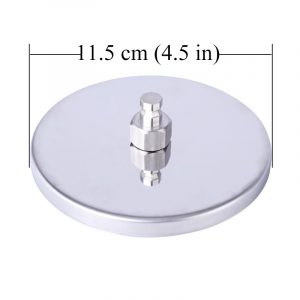 Hismith 4 point 5 inch Kliclok Suction Cup Dong Adapter Plate Large Silver HSC18 938414292168 Info Detail