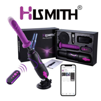 Hismith Pro Traveler Portable Thrusting Sex Machine Black HS18 Multiview