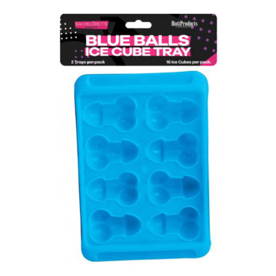 Hott Products Blue Balls Penis Ice Cube Tray Blue HP2219 818631022199 Boxview