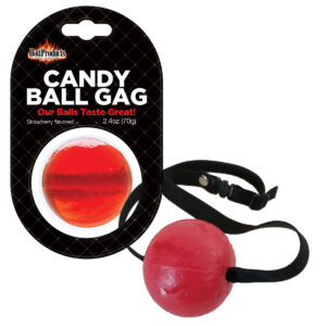 Hott Products Candy Ball Gag Strawberry Flavoured HP3256 818631032563 Multiview