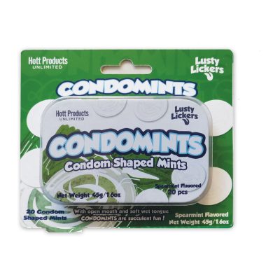 Hott Products Condomints Condom Shaped Mints 20pcs 45g HP3510 818631035106 Boxview