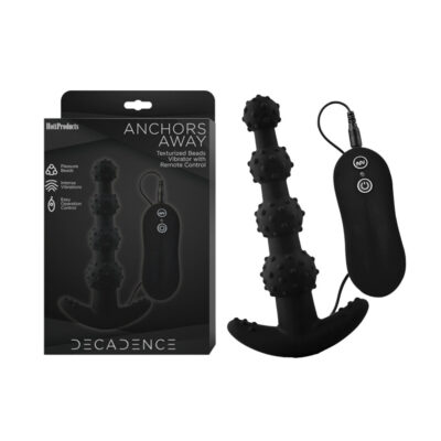 Hott Products Decadence Anchors Away Remote Control Vibrating Anal Beads Black HP 3347 818631033478 Multiview