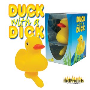 Hott Products Duck with a Dick Novelty Bath Toy Yellow SFHH39 5022782666361 Multiview
