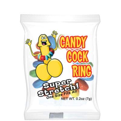 Hott Products Hard Candy Cock Ring Edible Cock Ring Rainbow HP 2990 818631029907 Pack Detail