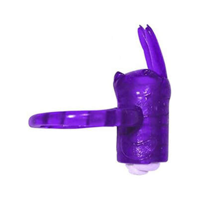Hott Products Honey Bunny Vibrating Pleasure Ring Purple HP2273 818631022731