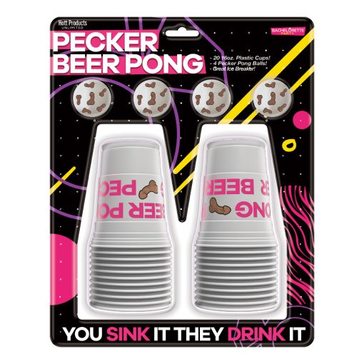 Hott Products Pecker Beer Pong Game Set HP3538 818631035380 Boxview
