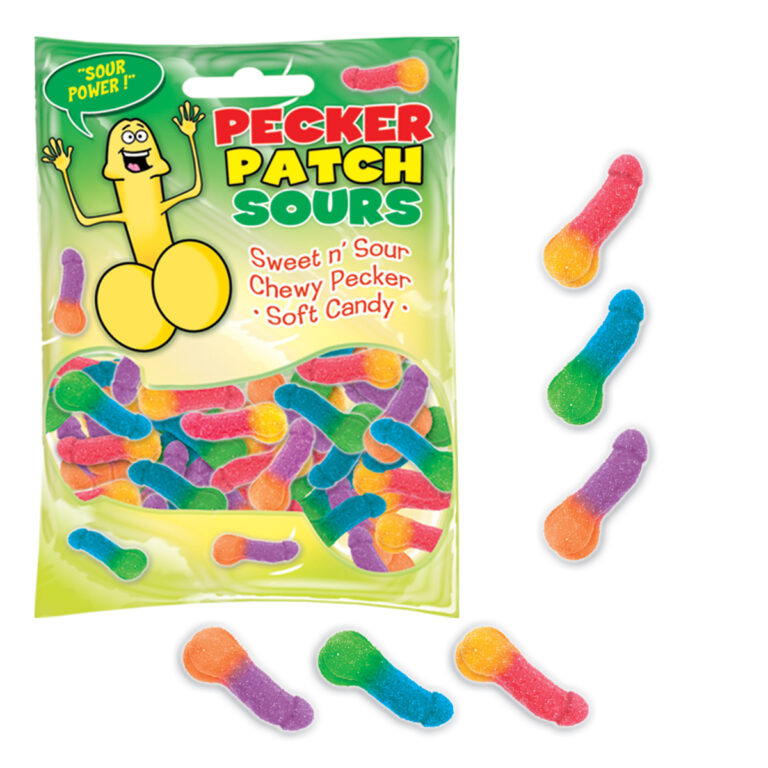 Hott Products Pecker Patch Sours Penis Shaped Gummy Sour Candy HP2418 HP2422 818631024223 Multiview