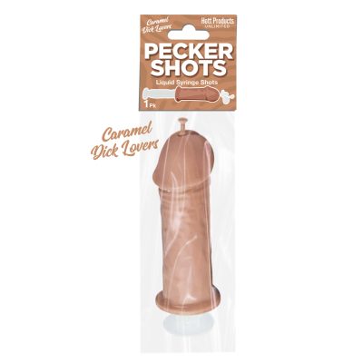 Hott Products Pecker Shots Liquid Syringe 88ml Caramel Medium Tan Flesh HP3465 818631034659 Boxview