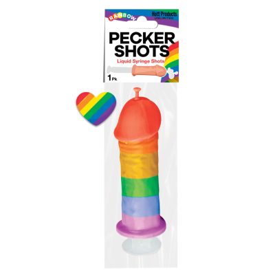 Hott Products Pecker Shots Liquid Syringe 88ml Rainbow HP3467 818631034673 Boxview