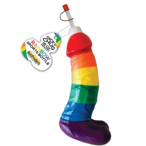 Hott Products Pride Penis Water Bottle 16oz 473ml 3264 818631032648