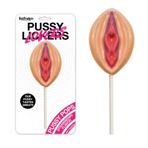 Hott Products Pussy Lickers Lovers Pussy Lollipop Strawberry HP3142 818631028542 Multiview