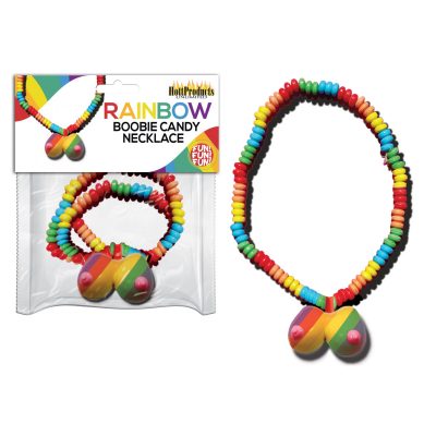 Hott Products Rainbow Boobie Candy Necklace Rainbow HP3092 818631030927 Multiview