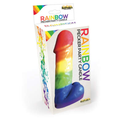 Hott Products Rainbow Pecker Party Candle 7-inch HP-3144-818631031443