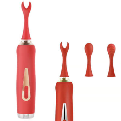 Hott Products Sinful Touch Oscillating Clitoral Stimulator Red HP3309 818631033096 Detail