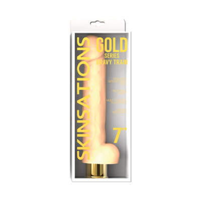 Hott Products Skinsations Gold Series Vibrating Dong Gravy Train 7-inch HP3127 818631031276