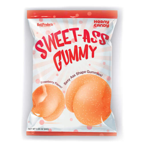 Hott Products Sweet Ass Gummy Candies 60G Pack Strawberry Flavour HP3239 818631032396