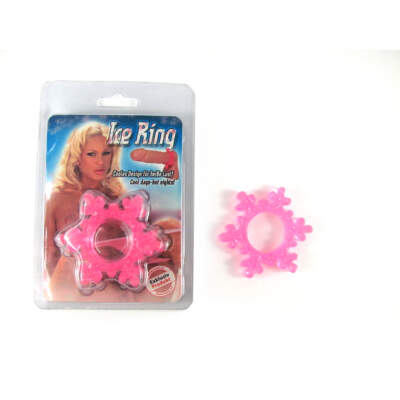 Stretchy TPR Cock RIng shaped like a snowflake