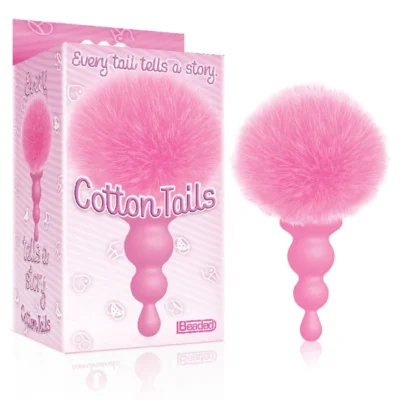 Icon Brands Cotton Tails Tail Plug Beaded Pink IC2688 847841026888 Multiview