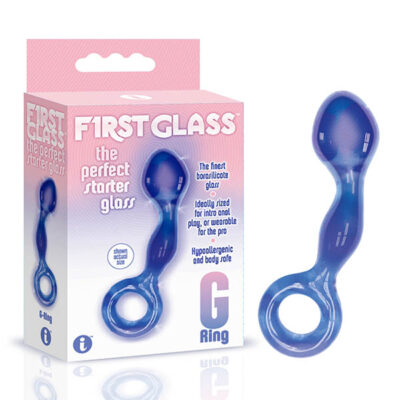 Icon Brands First Glass G Ring Glass P Spot G Spot Probe Blue IC2633 2 847841026338 Multiview