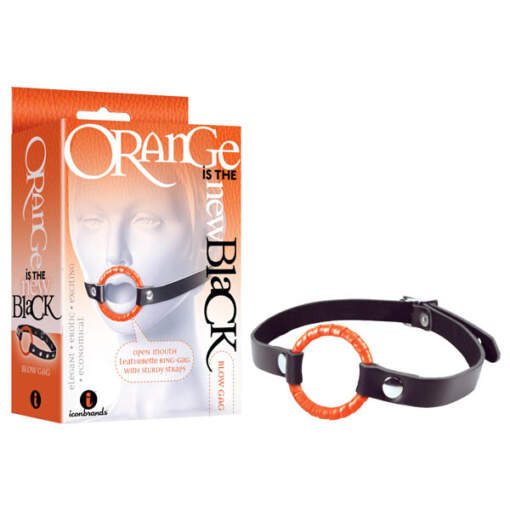 Icon Brands Orange is the new Black Blow Ring Gag IC2520 2 847841025201 Multiview