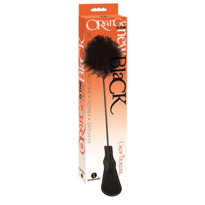 Icon Brands Orange is the new Black Riding Crop Feather Tickler IC2531 2 847841025317 Multiview