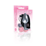 Icon Brands Silver Starter Pink Rose Floral Butt Plug 847841026437