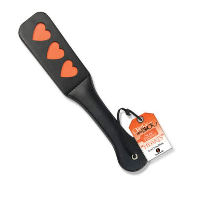 Icon Brands The Nines Orange Is the New Black Triple Heart Slap Paddle IC-2527-1 847841025270