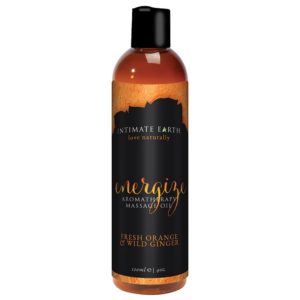 Energize Fresh Orange and Wild Ginger 120ml Vegan Massage Oil
