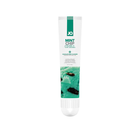 JO Mint Chip Chill Cooling Tingling Mint Chocolate Flavoured Clitoral Gel 10ml 490396 796494490396 Detail