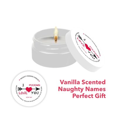 Kama Sutra Naughty Notes Vanilla Scented Massage Candle I Fucking Love You 50g KS14315 739122143158 Multiview