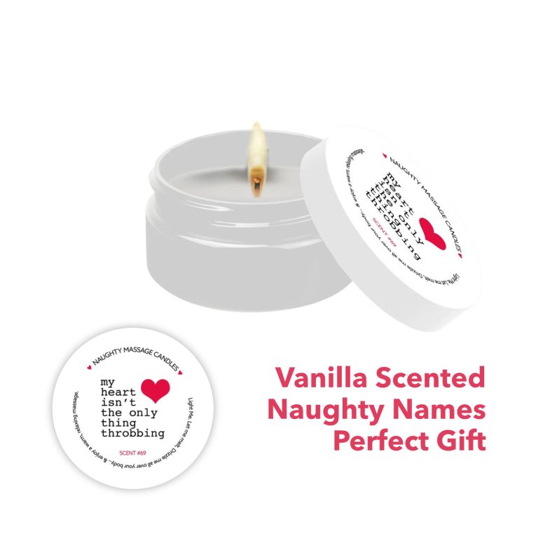 Kama Sutra Naughty Notes Vanilla Scented Massage Candle My Heart isnt the Only Thing Throbbing 50g KS14313 739122143134 Multiview