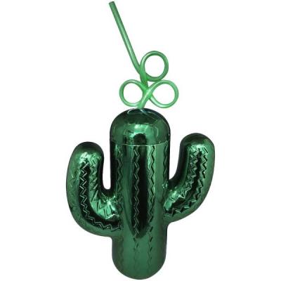 Kheper Games Cactus Cup with curly straw Green NVD60 825156110010