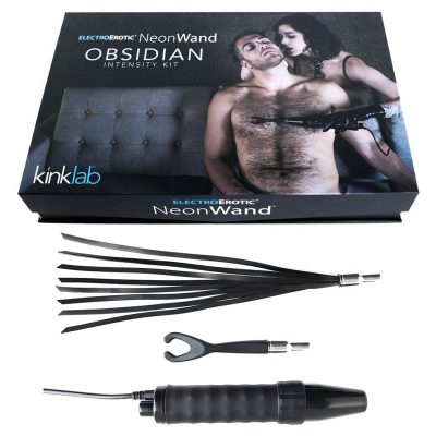 Kinklab Neon Wand Obsidian Intensity Kit with Flex Capacitor and ElectroWhip attachments KL966 844915091674 Multiview